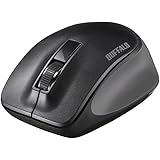 バッファロー BUFFALO 無線 BlueLED 3ボタン プレミアムフィットマウス ブラック BSMBW305MBK