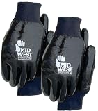 Midwest Gloves and Gear 5122P02-L-AZ-6 Neoprene and Cotton Lined Work Glove, Large, 2-Pack by Midwes