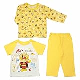 アンパンマン 半袖・長袖 2トップスパジャマ 夏物パジャマ Anpanman j-kuz46 95cm 黄色