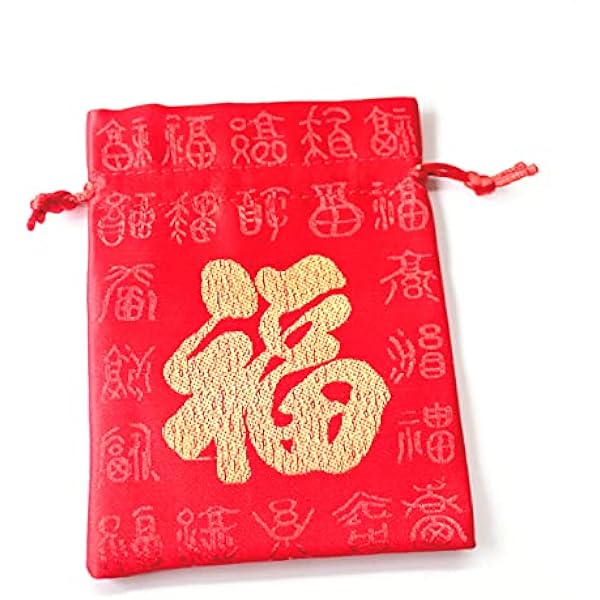 Amazon | スパテクノ 全6色 巾着 福 ポーチ 金運＆財運アップに 小物