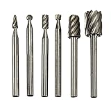 6pcs ドリルビットセット ロータリー工具 木工用 木材 掘削ツール