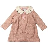 《春秋冬対応》SCHNEE(スネー) カラーネップカットソーワンピース 90cm /ピンク NO.F-661035