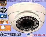 HDCVI-1080p-2-4MP-Motorized-Zoom-Auto Focus-2-8-12-VF-Dome-Camera-Sony-CMOS-COMES IN WHITE OR GREY/G