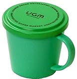 UGM フタ付プラカップ グリーン 40615