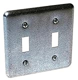 Steel City 476 Pre-Galvanized Steel Square Box Cover with Two Toggle Switches [並行輸入品]
