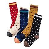 Vwu 5パックLittle Girls ThickスポットPile Socksコットンover the calf Socks 1 – 10y