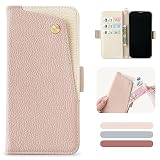 MAGICASE for Google Pixel 7a ケース 手帳型 グーグルピクセル7a ケース おしゃれ pixel7a スマホケース 財布型 可愛い マグネット式 googleピクセル7a ケース カード入れ収納 スタンド機能 携帯ケース ピクセル7a カバー 高級PUレザー 衝撃吸収 軽量 全面保護 擦り傷防止 放熱性 シンプル 大人 人気 女性 バイカラー(ピンク)