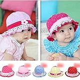 HuntGold 1X Infant Cotton 3-20 Months Baby Girl Boy Hearts Polka Dot Cute Cap Sun Hat(yellow) by Hun