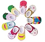 Qingsunベビー幼児用アンチスリップスキッドソックスボートソックス