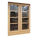 コーナンオリジナル ガラスキャビネット8060 ライトブラウン KKH18-8106 ライトブラウン