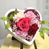 プリザーブドフラワーアレンジ　[ハートスタンド]