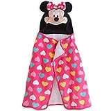 Disney ディズニー ミニーマウス Minnie Mouse 立体3D耳付きフードタオル [並行輸入品]