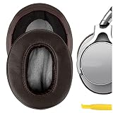 Geekria イヤーパッド 互換性 パッド ソニー Sony MDR-1ABT, MDR-1RBT, MDR-1RNC ヘッドホンに対応 パッド イヤー/イヤーカップ (プロテインレザー/コーヒー)