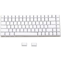 ホワイトフラットキーボード カバー付き Amazon | YMDK ホワイト ブラック ドルチ 厚手 PBT 84 68 64 ブランク