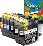 ブラザー用 LC411 LC411-4PK+BK2 6本セット DCP-J1800N DCP-J926N DCP-J526N MFC-J904N MFC-J739 MFC-J939 など LC411BK LC411C LC411M LC411Y 互換インク 純正と併用 日本企業 番号区別不要 Bumba製