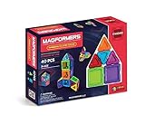 MAGFORMERS Solids Clear Rainbow 40 Piece Set Playset [並行輸入品]