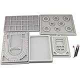 AKR+M ビーズ作成キット デザインボード＆トレイ 5点セット アクセサリー ハンドメイド 付属品付き