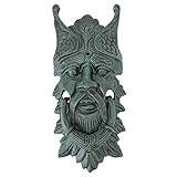High Quality Castle Gladstone Greenman Cast Iron Door Knocker, Bronze