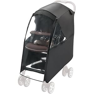 Aprica (アップリカ) 純正 オプション マルチレインカバー(multi rain cover) ブラックBK 99959 【フロントオープン式 & 両対面・背面対応】環境ホルモン対応