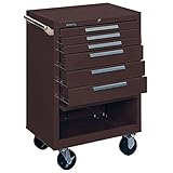 ケネディ376 x B 6引き出しローラーcabinet-color :ブラウン