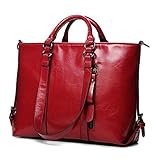 Prawey（TM）の新しい女性のハンドバッグヨーロッパとアメリカのオイルワックスレザーショルダーバッグソリッドカジュアルトートファッションブランドの革の女性のバッグPA950743