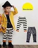 【子供服】 moujonjon (ムージョンジョン) ボーダー・星柄ベロアパンツ 80cm～130cm M55007