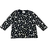 【秋冬物】 chocola(ショコラ) 天竺総柄長袖チュニックTシャツ 120cm /クロ NO.CH-1512-12024