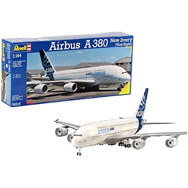 Revell Airbus A 380 New Livery 1 144 Scale Model Kit Plastic Model Kit Amazon Com Au Toys Games