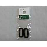プラスチック角カン SQ－20 20mm 黒 2個入
