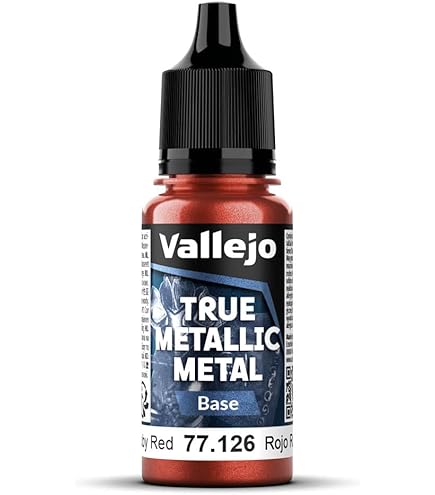 Amazon | Vallejo トゥルーメタリックメタル 77106 (ライト) ルビー