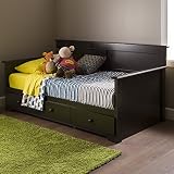 South Shore Summer Breeze Twin Day Bed with Storage (39"), Chocolate [並行輸入品]