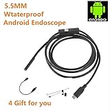 Yosoo 3.5 / 2 / 1.5 / 1 m 5.5 MM 6 LED蛇Android OTG USB内視鏡防水ボアスコープ検査カメラforスマートフォン 3.5M Yosoo-ZC-8