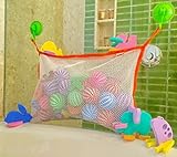 P&F Baby Bath Tub Toys Organizer Storage Bag Jumbo Size(18.5x13 inches)+ Bonus 5 Animal Puzzle Foam 