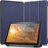 対応 Fire HD 8 2020 / Fire HD 8 Plus 用のケース タブレット ケース 新型 対応 for Fire HD 8 Plus 用のカバー スタンド機能付き 保護ケース 三つ折 マグレット開閉式 薄型 超軽量 全面保護型 Fire HD 8 2020 用のスマートケース PCduoduo (濃い青)