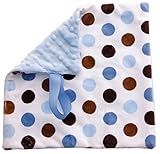 BbEmerald Blue Dot Pacifier Blanket