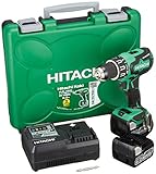 日立工機 14.4V コードレス振動ドライバドリル 充電式 6.0Ahリチウムイオン電池、急速充電器、予備電池、ケース付 DV14DBSL(2LYPK)