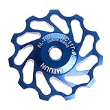 stebcece 11tooth MTBセラミック軸受ジョッキーホイールプーリ道路自転車自転車Derailleurホット ブルー