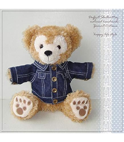 確認用　ダッフィー ぬいばコスチューム Amazon.co.jp: [atelier_memory] B858 ぬいぐるみ用衣装 Honey 赤衣装