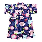 【SiShuNon/SKAPE】和花・金魚甚平スーツ エスケープ 女の子 和花 金魚 総柄 夏祭り お祭り 甚平 80 4 ネイビー