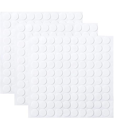 Amazon.co.jp: 両面テープ 丸型 直径8mm 500枚入り 透明 超強力