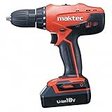 MAKITA MT071E - 18 VOLT VSR MAKTEC DRIVER DRILL KIT 13MM KEYLESS CHUCK, 2 SPEED 1400RPM WITH 2 X 1.3