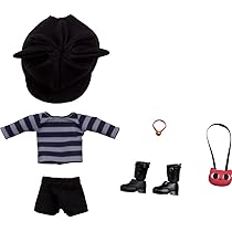 パーツ/ポシェット★ねんどろいどどーる おようふくセット にゃんこーで パープル ねんどろいどどーる おようふくセット にゃんこーで（グレー/パープル）