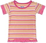 KicKeeパンツベビー女の子by KicKee Pants印刷Lace Trimmed Tee幼児/子供-i カラー: ピンク