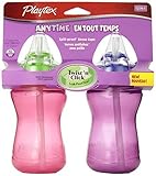 Playtex Lil' Gripper/Anytime 9 Ounce Straw Cup, 2 Count, Colors May Vary by Playtex [並行輸入品]