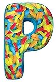 iscream / New!! Microbead Fleece-Backed Letter P Initial Pillow [並行輸入品]