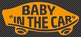 ステッカータウン VANS風 BABY IN THE CAR ベビーインカー B オレンジ