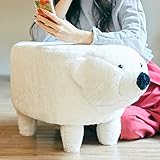 クマ スツール チェア イス オットマン 腰掛け かわいい 北欧 EF-ST03WH