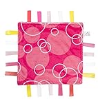 Maven: Soothing Security Blanket - White and Hot Pink with Bubbles by Maven