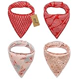 iZiv 4枚ベビービブ【食事用スタイ】防水よだれかけベビー0-2歳（カラー2）