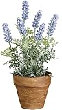アビテ 造花 観葉植物 フラワーポット・ラベンダー ブルー IL-304-BL